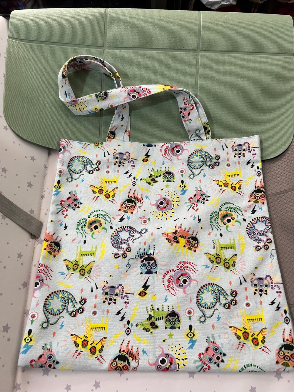 Gucci, cotton canvas tote